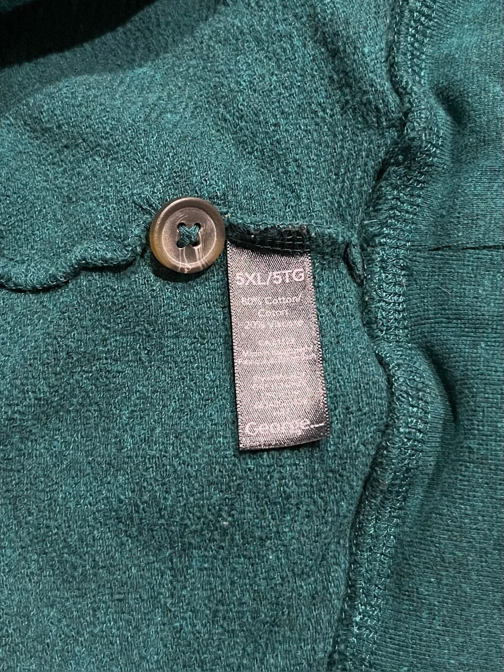 Men's Teal Button-Neck Sweater - Picture 10 of 10
